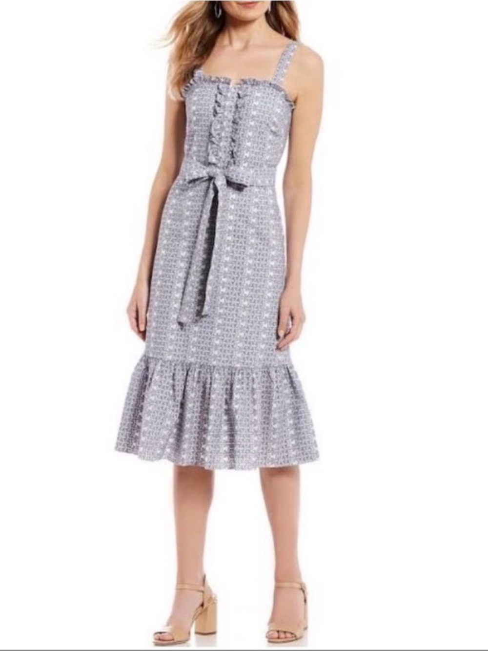 Antonio Melani Greta Sleeveless Flounce Hem Ruffle